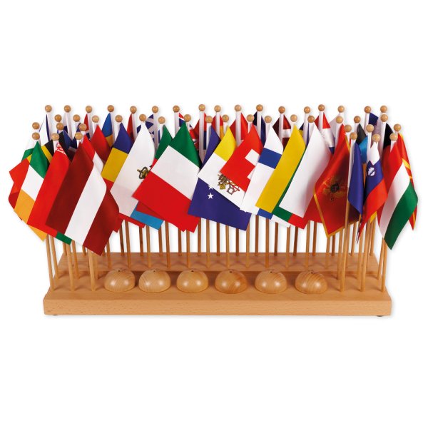 TimeTEX Flag Stand of Europe "Montessori Premium"