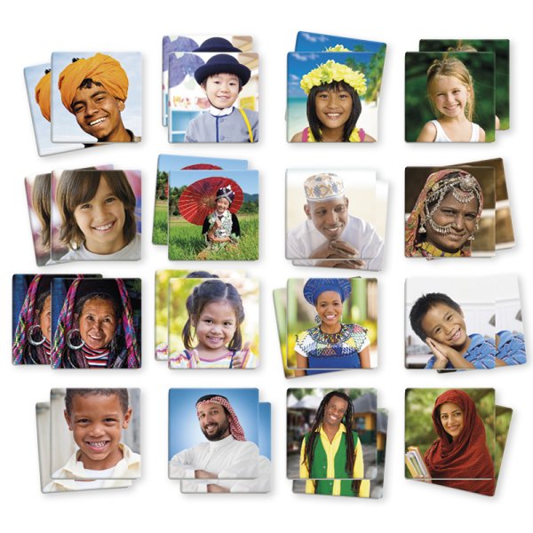 Maxi Memory Game, Different Cultures, 34 pcs.