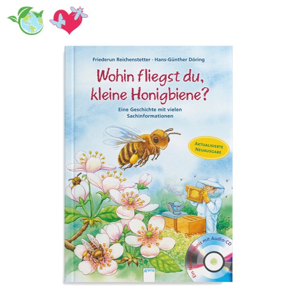 Book "Wohin fliegst du, kleine Honigbiene?", 32 pages