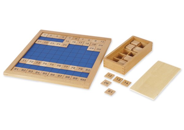 TimeTEX Hundred Board, German "Montessori Premium"