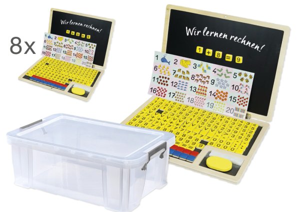 Class Set Calculator Folding Computer, 8 pcs, in box