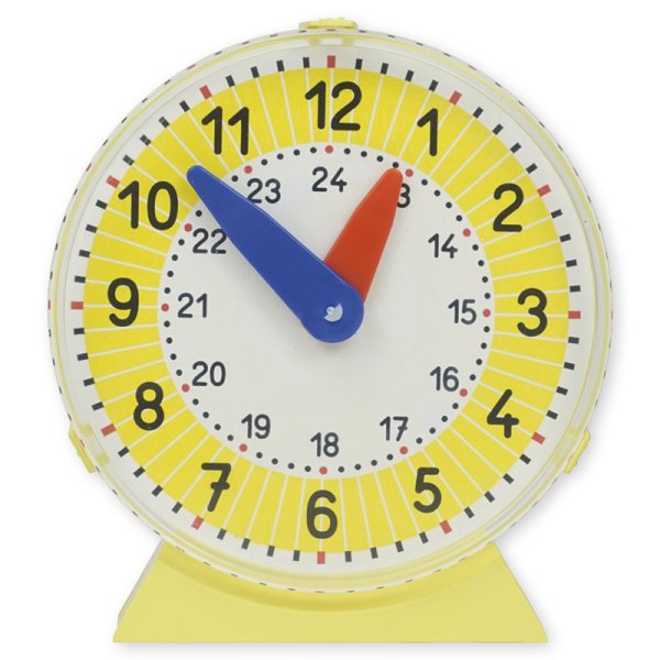 Learner Clocks with Clock Face Cover, individual, approx. 11 cm ø