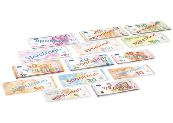 Set of Imitation Euro Banknotes, 140 pcs.