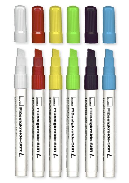 TimeTEX Liquid Chalk Pen L Set of 6