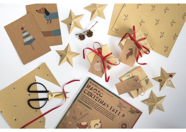 Kraftpapier-Block "Magic Christmas Paper" A4, 20 Blatt