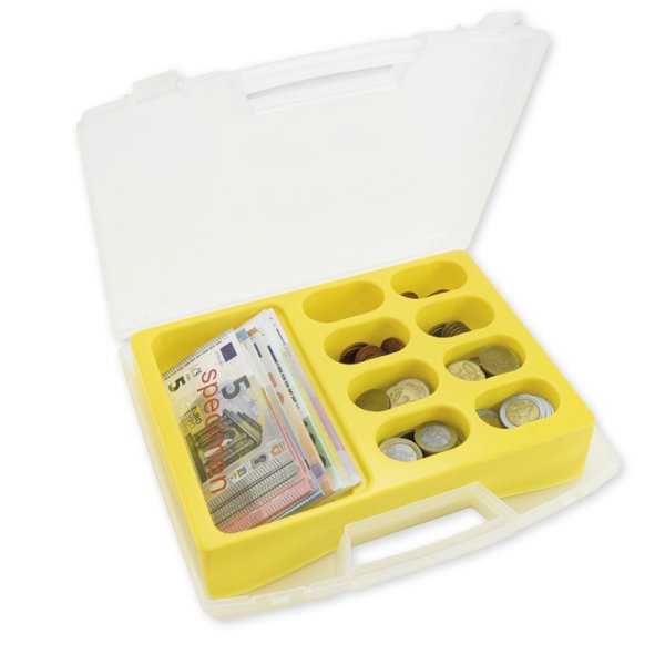 Set of Imitation Euro Currency Money in a case, 290 pcs.