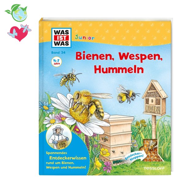 WHAT IS WHAT Junior Volume 34 "Bienen, Wespen, Hummeln", 20 pages