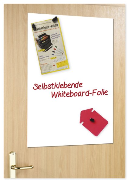 Whiteboard Film, self-adhesive + magnetic