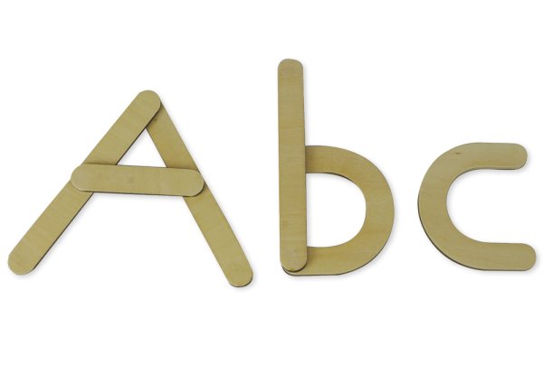 Set Wooden Letters magnetic, 60 pcs. in box