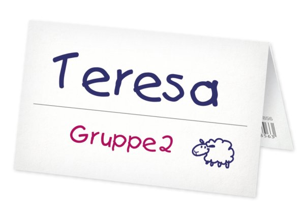 Cardboard Stand-Up Name Tags, 100 pcs.