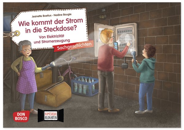 Bildergeschichten-Karten "Wie kommt der Strom in die Steckdose?", 15-tlg.