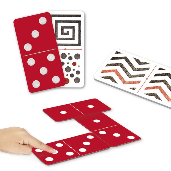 Dominoes "visual and tactile", 28 pieces