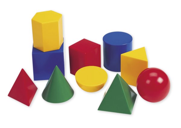 Set of Geometry Shapes opaque, 10 pcs.