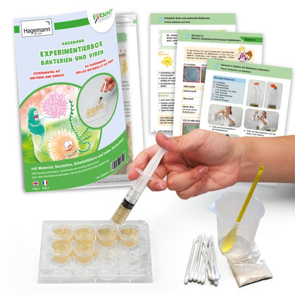 Experiment Box "Bacteria and Viruses", 12 pcs.