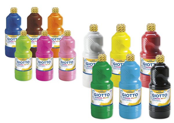 GIOTTO Kita- und Schulmalfarbe, 6 x 1 L
