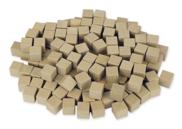 Soma Wooden Cubes, natural, 150 individual cubes, RE-Wood