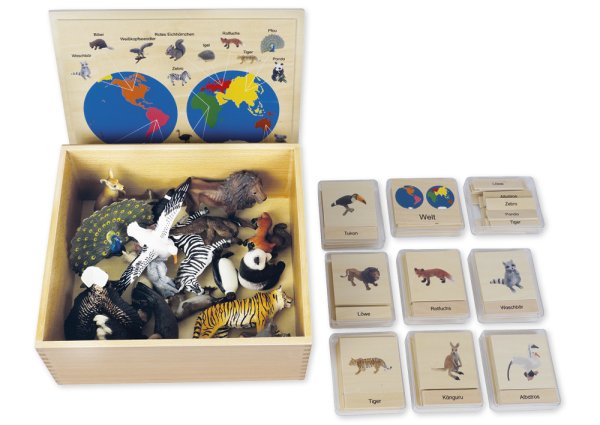 TimeTEX Animal Continent Box (German) "Montessori Premium"