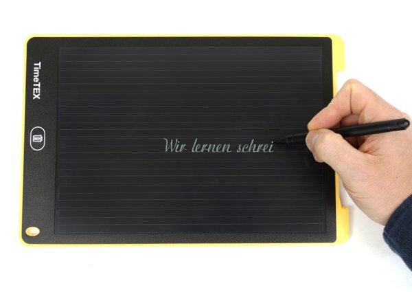 Digital Slate SDZ "A4-S", black display, writing lines divided into 3