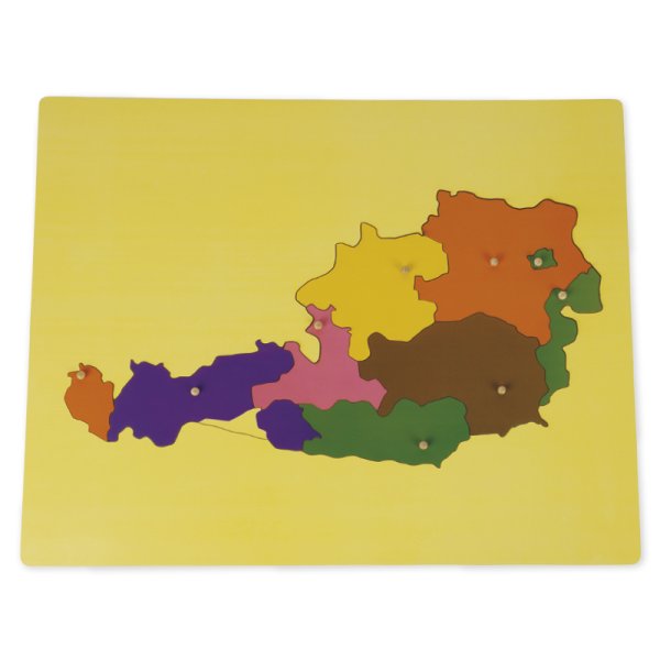 TimeTEX Puzzle Map of Austria "Montessori Premium"