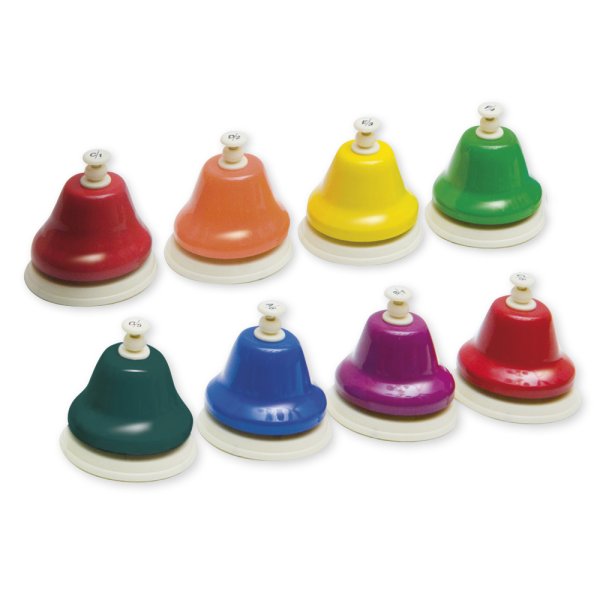 Set of Striking Bells, coloured, 8 pcs. in bag