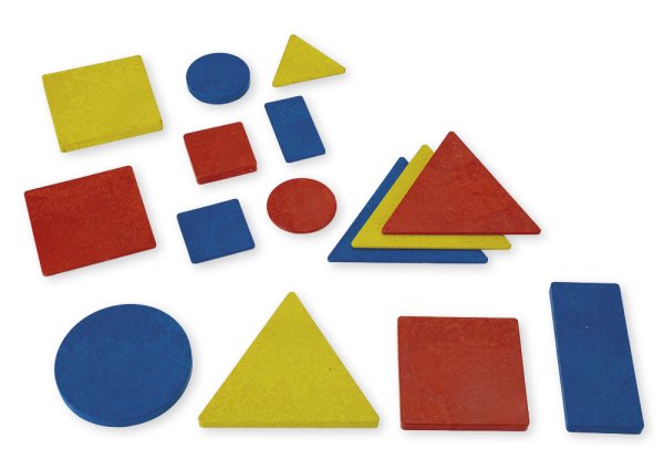 Maxi Geometric Surfaces, RE-Wood, 48 pcs. in box