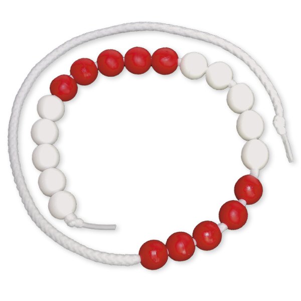 Counting Chain up to 20, red/white