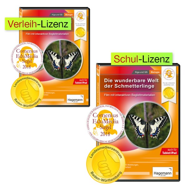 Teaching DVD "The wonderful world of butterflies", tablet compatible