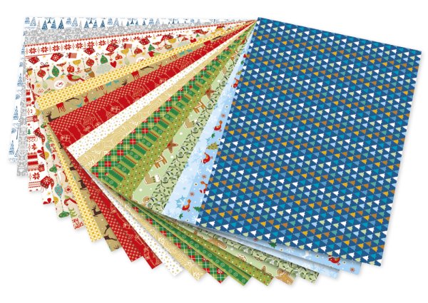 Block Motivkarton "Weihnachten" 24x34 cm, 20 Blatt