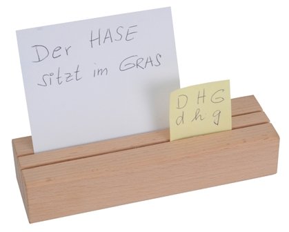 Note Holder made of beech wood, 15 cm