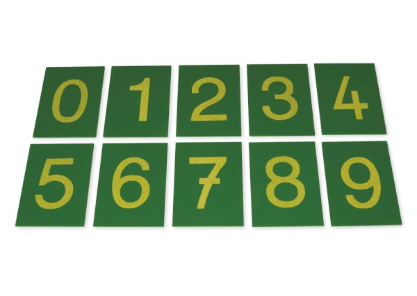 TimeTEX Sandpaper Numerals, German "Montessori Premium"