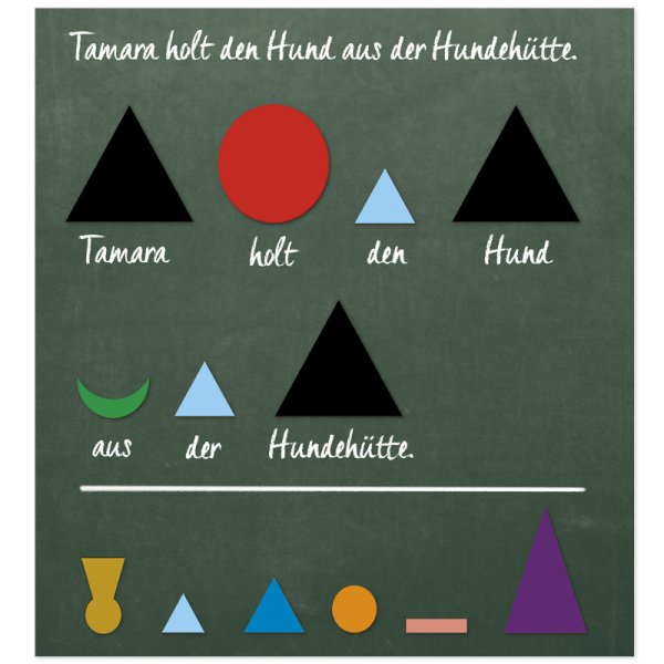 Part of Speech Symbols S, magnetic, 60 pcs. "Montessori Premium"