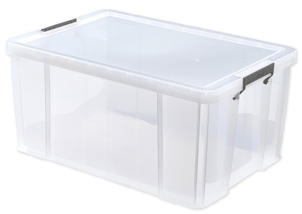 Plastic Box Stackable, transparent, 70 litres