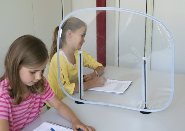 Basic L Hygienic Protection Screen, Simple Division Wall