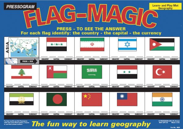 TimeTEX Magic Board "Flag Magic" English Asia