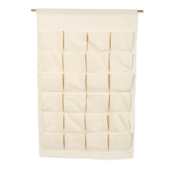 Material Pocket Curtain made of canvas, 24 bags, 93x60 cm
