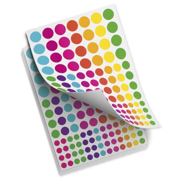 Commendation Stickers "Colourful Dots", 464 pcs.