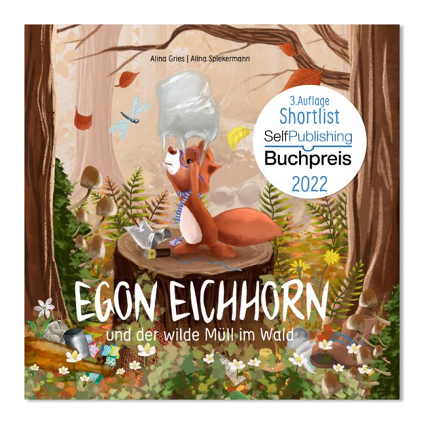 Buch "Egon Eichhorn und der wilde Müll im Wald", 48 Seiten