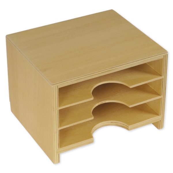 TimeTEX Leaf Cards Cabinet with 3 Compartments "Montessori Premium"