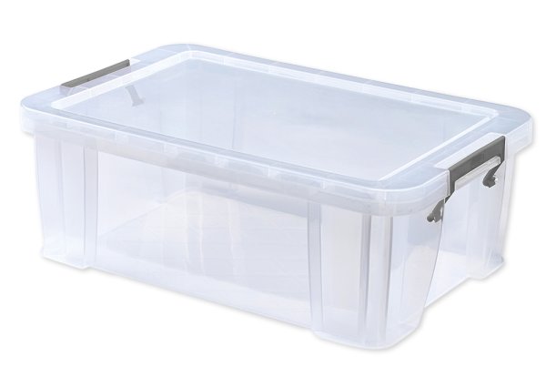 Plastic Box Stackable, transparent, 15 litres