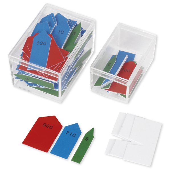 TimeTEX Arrows for the Hundred and Thousand Chain "Montessori Premium"