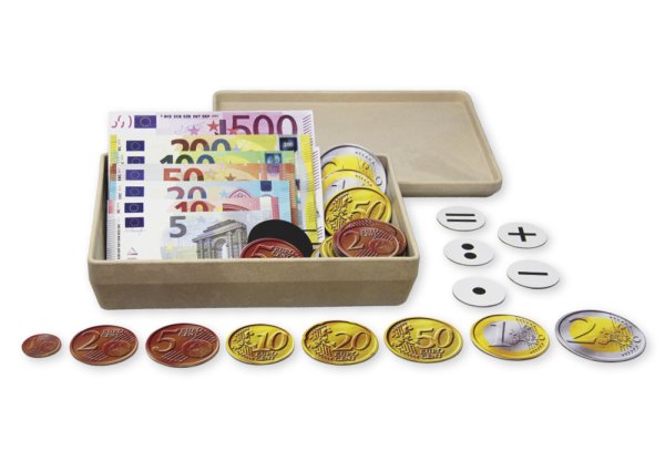 Set of Demonstration Euro Currency, magnetic, 100 pcs. in case