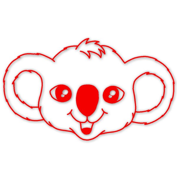 "Perpetuum" Silkscreen Stamp "Koala" , round