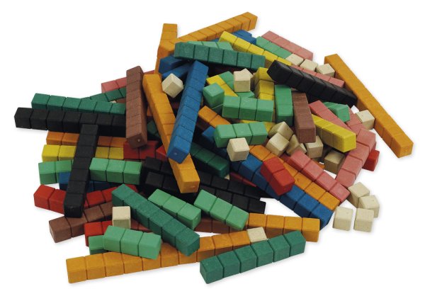 Counting Bars made from RE-Wood, 126 pcs., in case