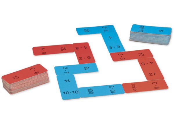 Multiplication Domino Xl, 100 number range, 60 pcs.