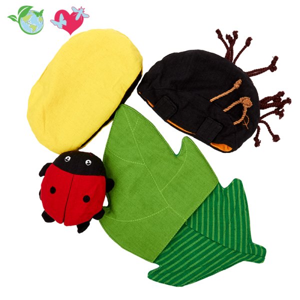 Reversible toy "life cycle of the ladybird", 4 pcs.