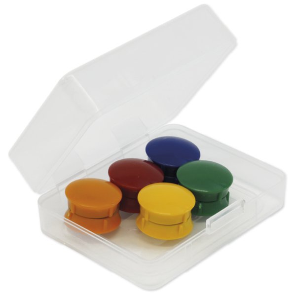 Set of Adhesive Magnets 21mm ø in box, 10 pcs.