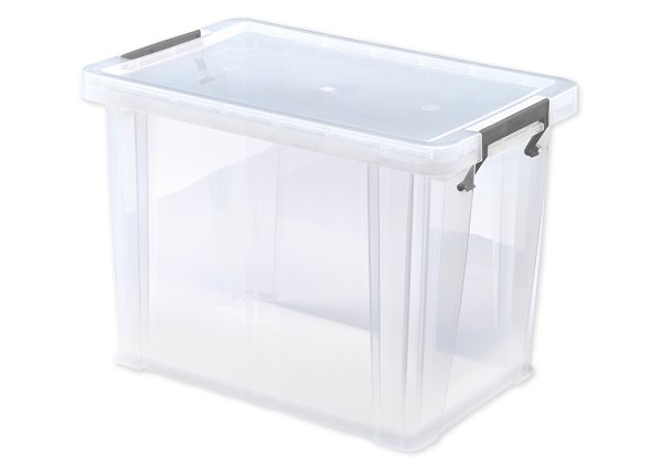 Plastic Box Stackable, transparent, 18.5 litres