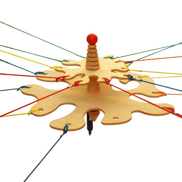 String Pulling Device XXL made of wood, 22 pcs.