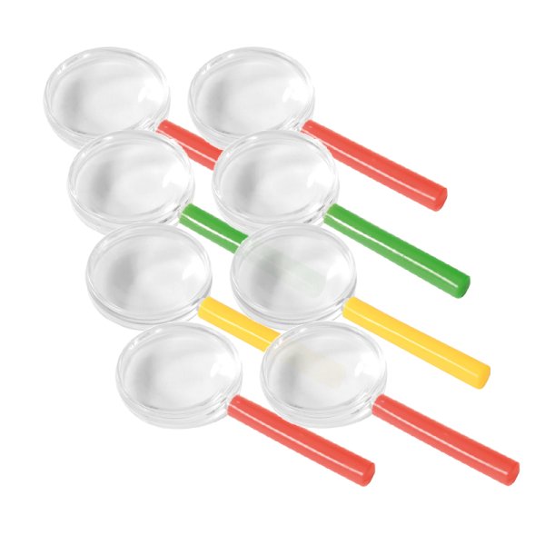 Set of Magnifying Glasses, coloured, 8 pcs.