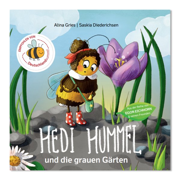 Buch "Hedi Hummel und die grauen Gärten", 48 Seiten